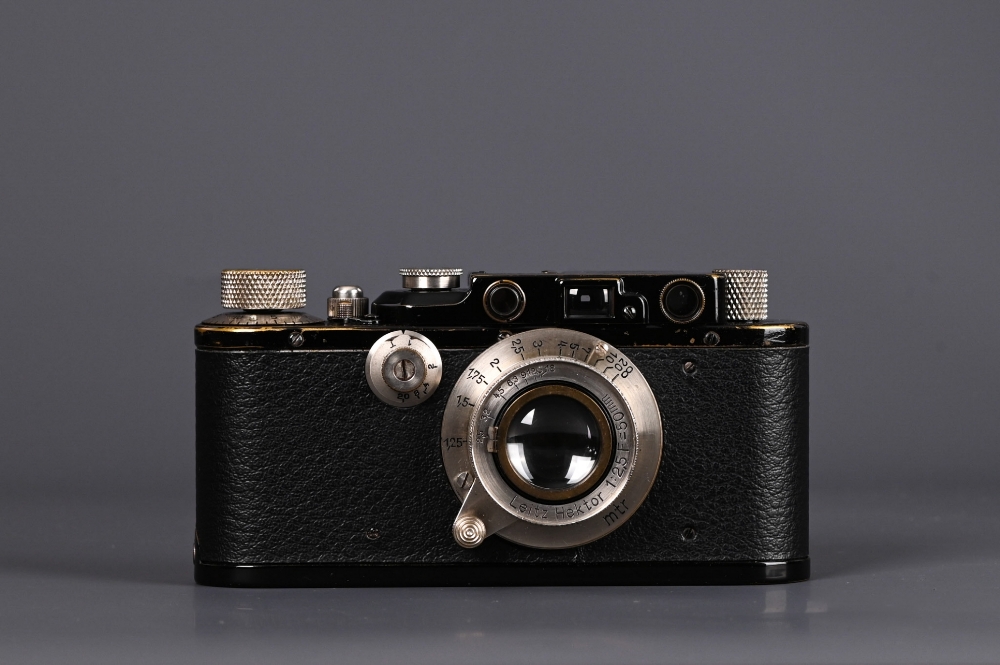 Picture of Leica II (model D) Black Paint with Hektor 5cm f/2.5 Nickel