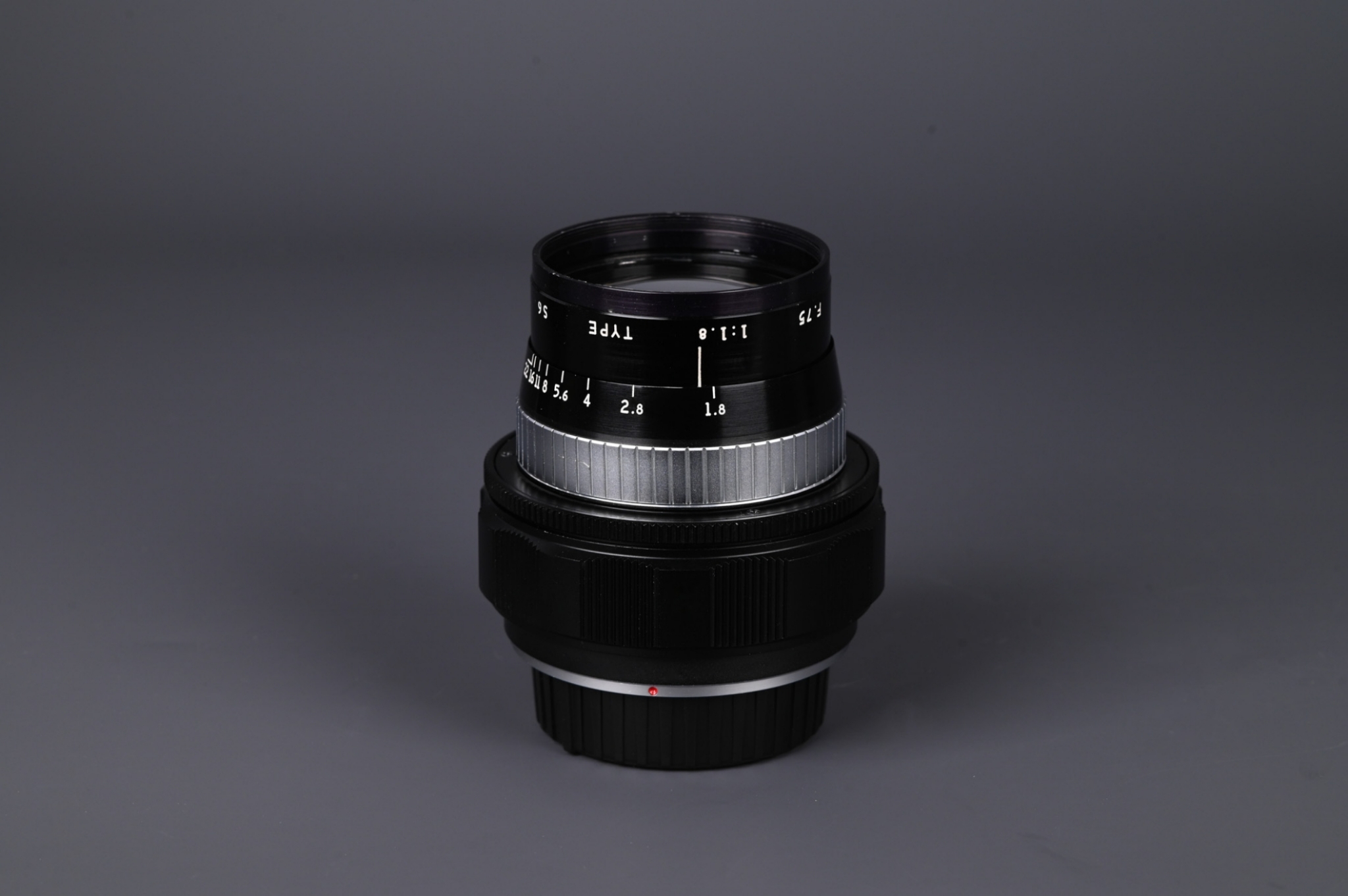 Picture of Angenieux Type S6 75mm f/1.8 Modified to Nikon F