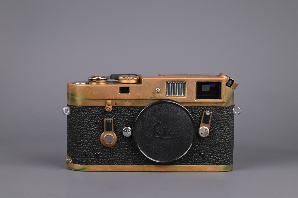 Picture of Leica M4 All Brass Modified for using Vintage Leicavit MP