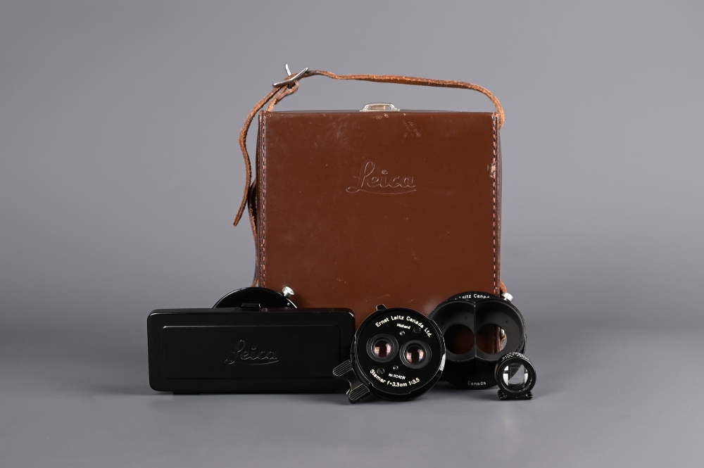 Picture of Leica Stemar 3.3cm f/3.5 Stereo Lens Set Kanto Repainted