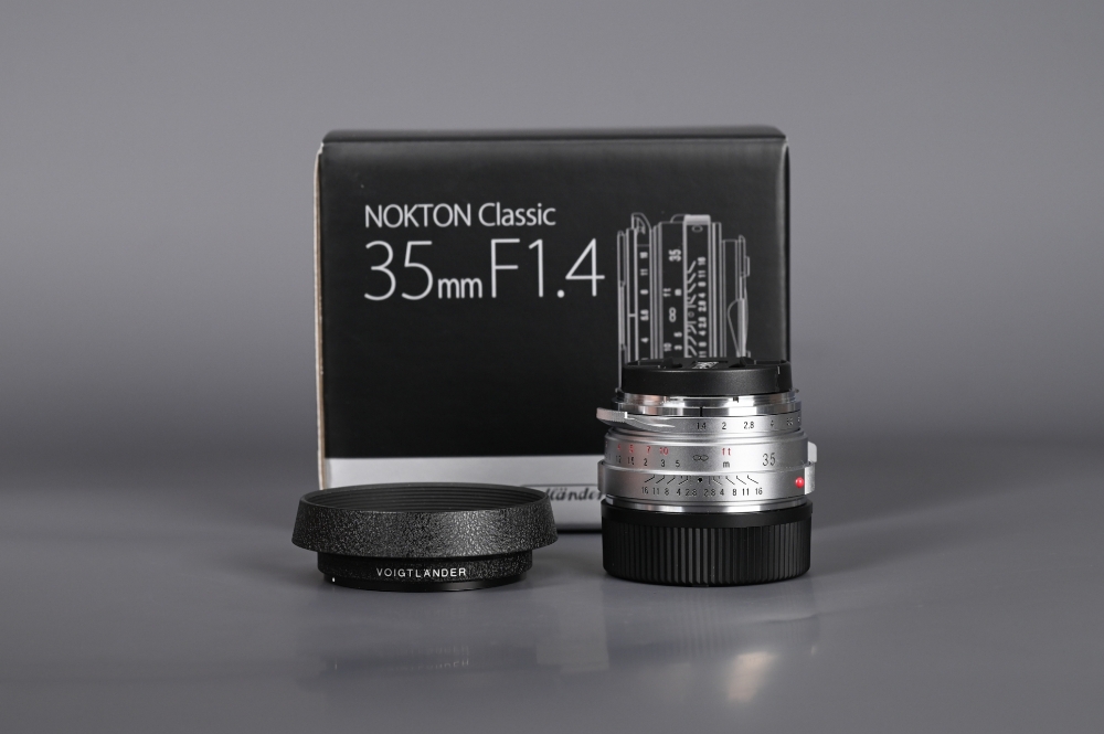 Picture of Voigtlander Nokton Classic 35mm f/1.4 Silver Map Camera Special edition M Steel Rim