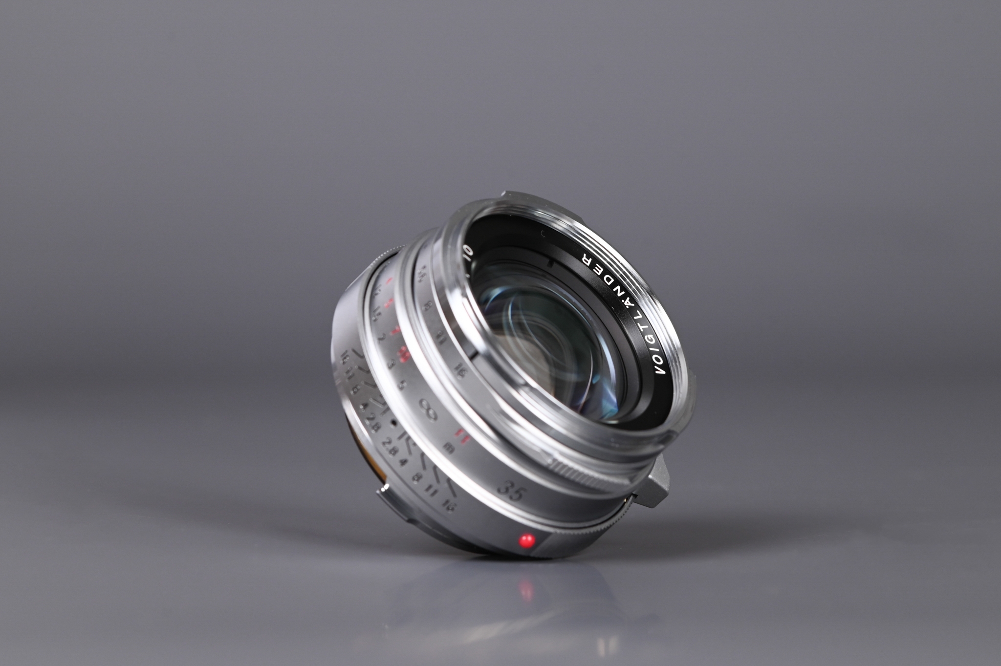 Picture of Voigtlander Nokton Classic 35mm f/1.4 Silver Map Camera Special edition M Steel Rim