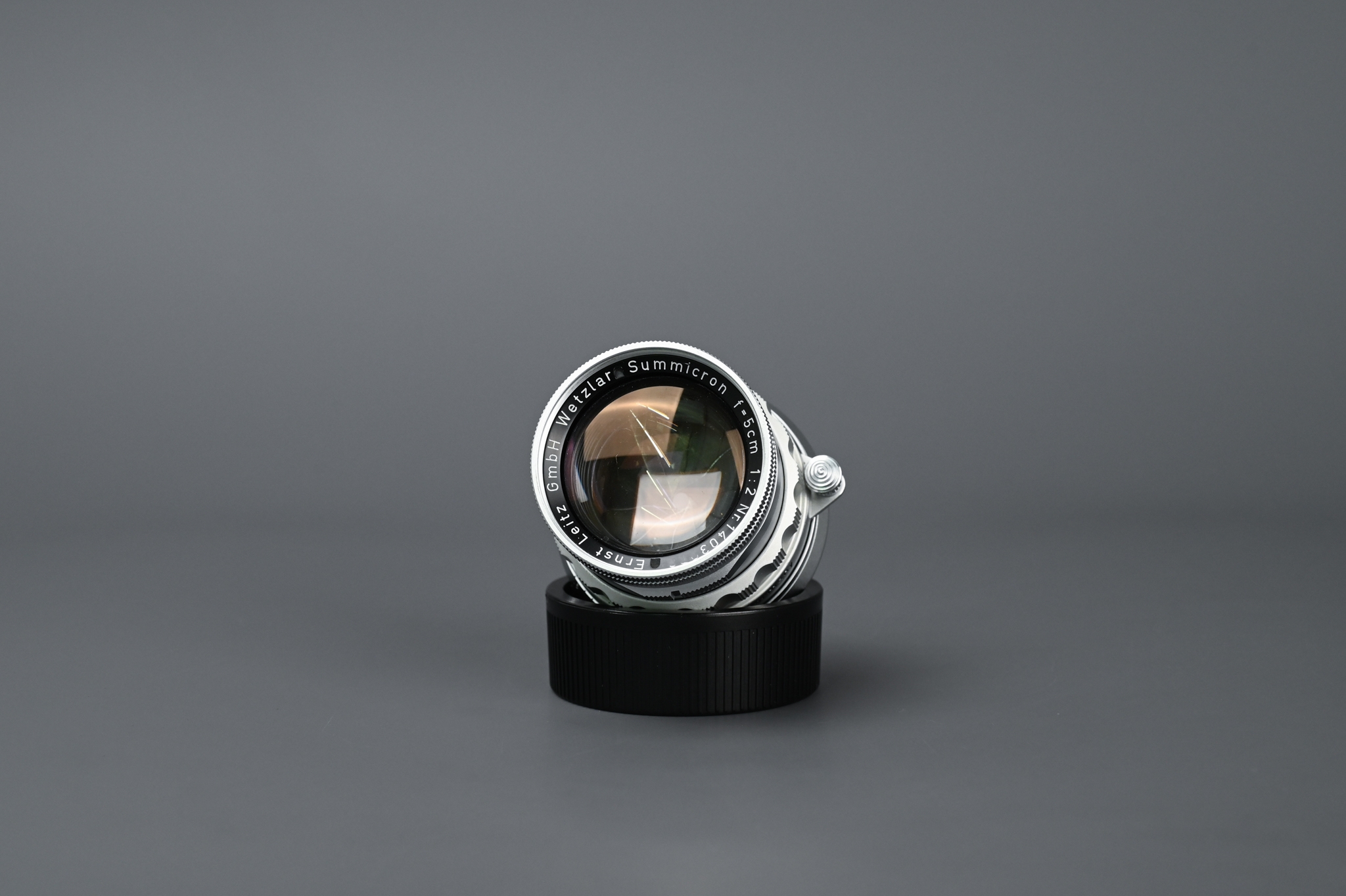 Picture of Leica Summicron-M 5cm f/2 Rigid Ver.1 Silver Very Early