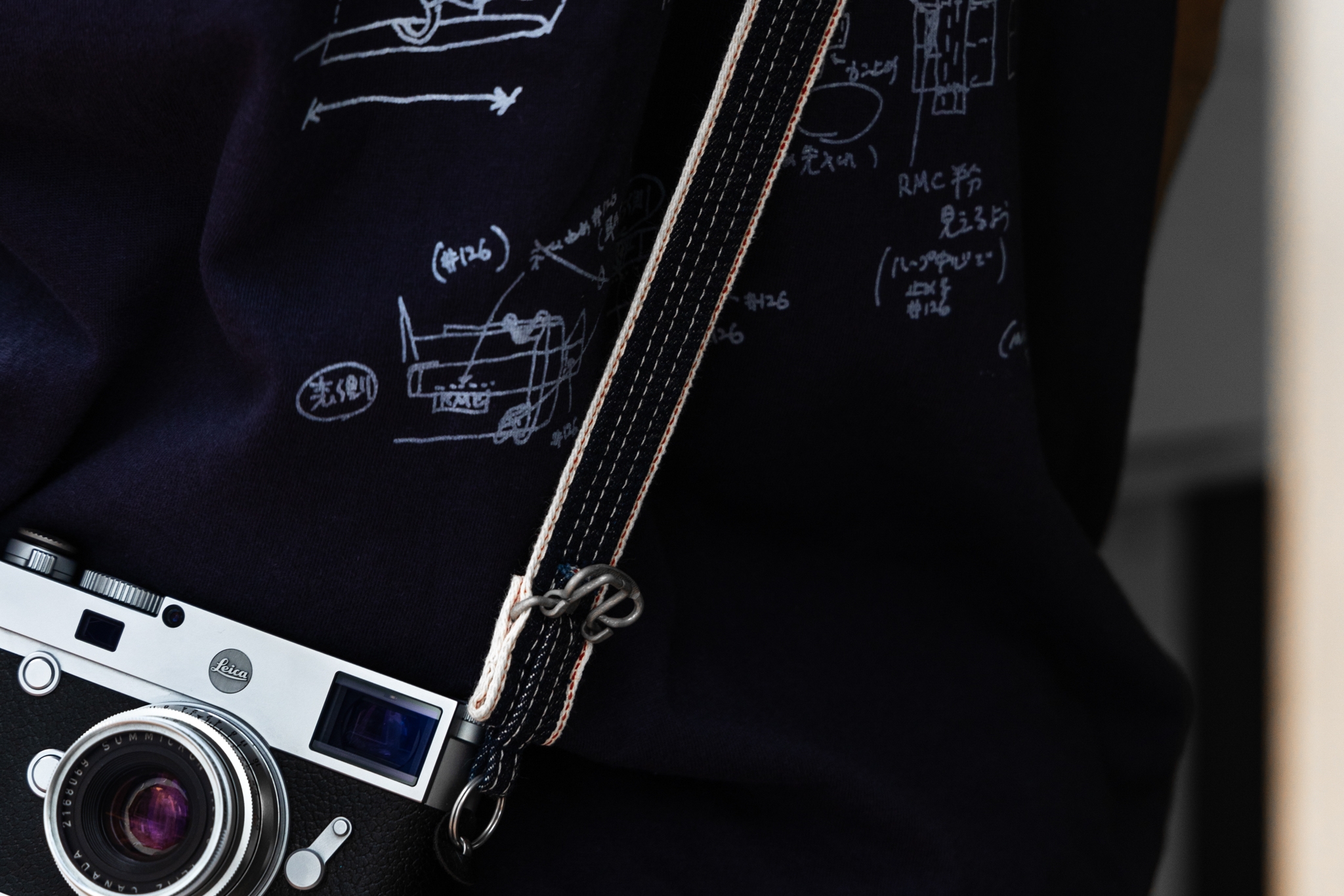 Picture of RMC Japan x LSKamera Selvage Denim Camera Strap (Long, 120cm)