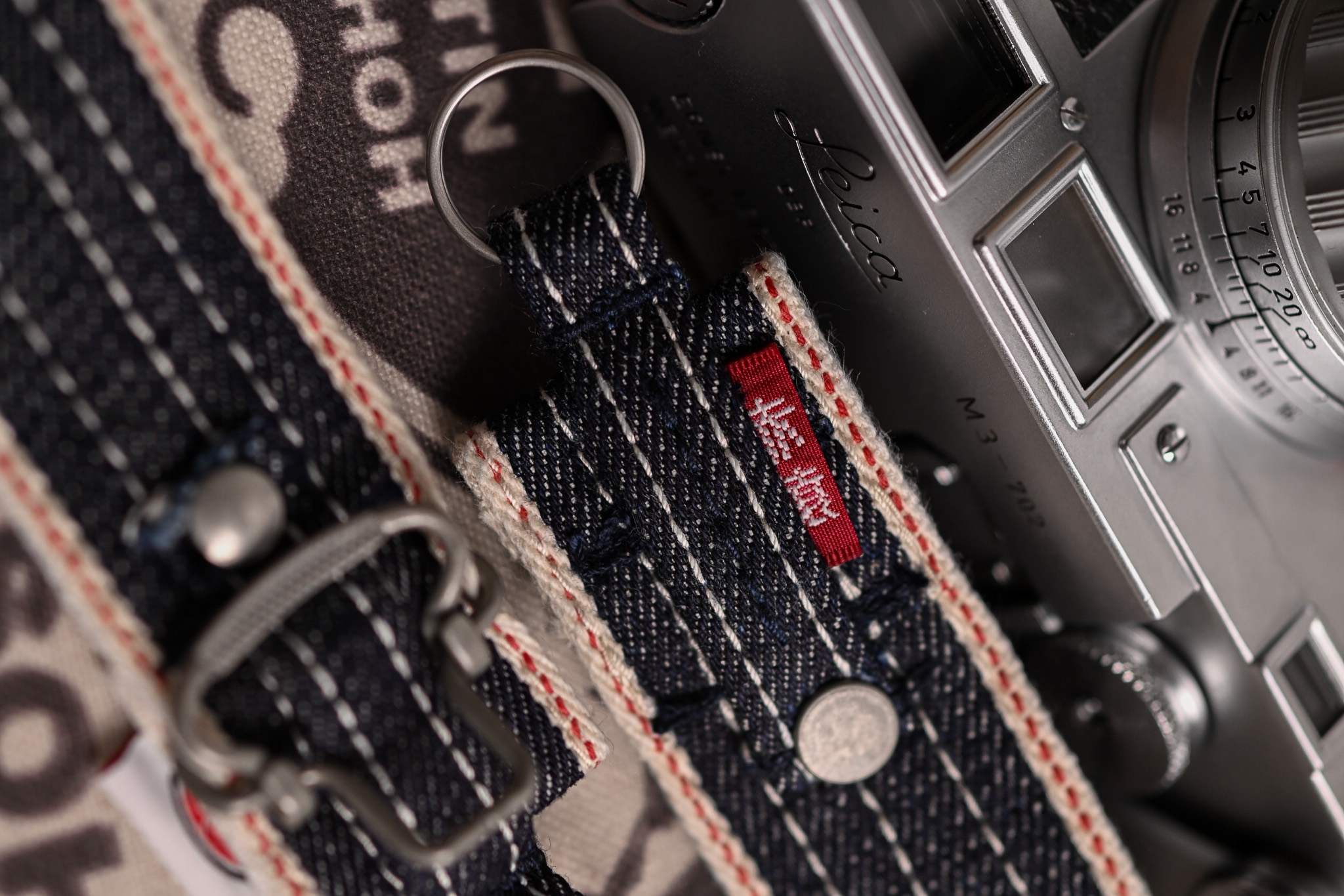 Picture of RMC Japan x LSKamera Selvage Denim Camera Strap (Long, 120cm)