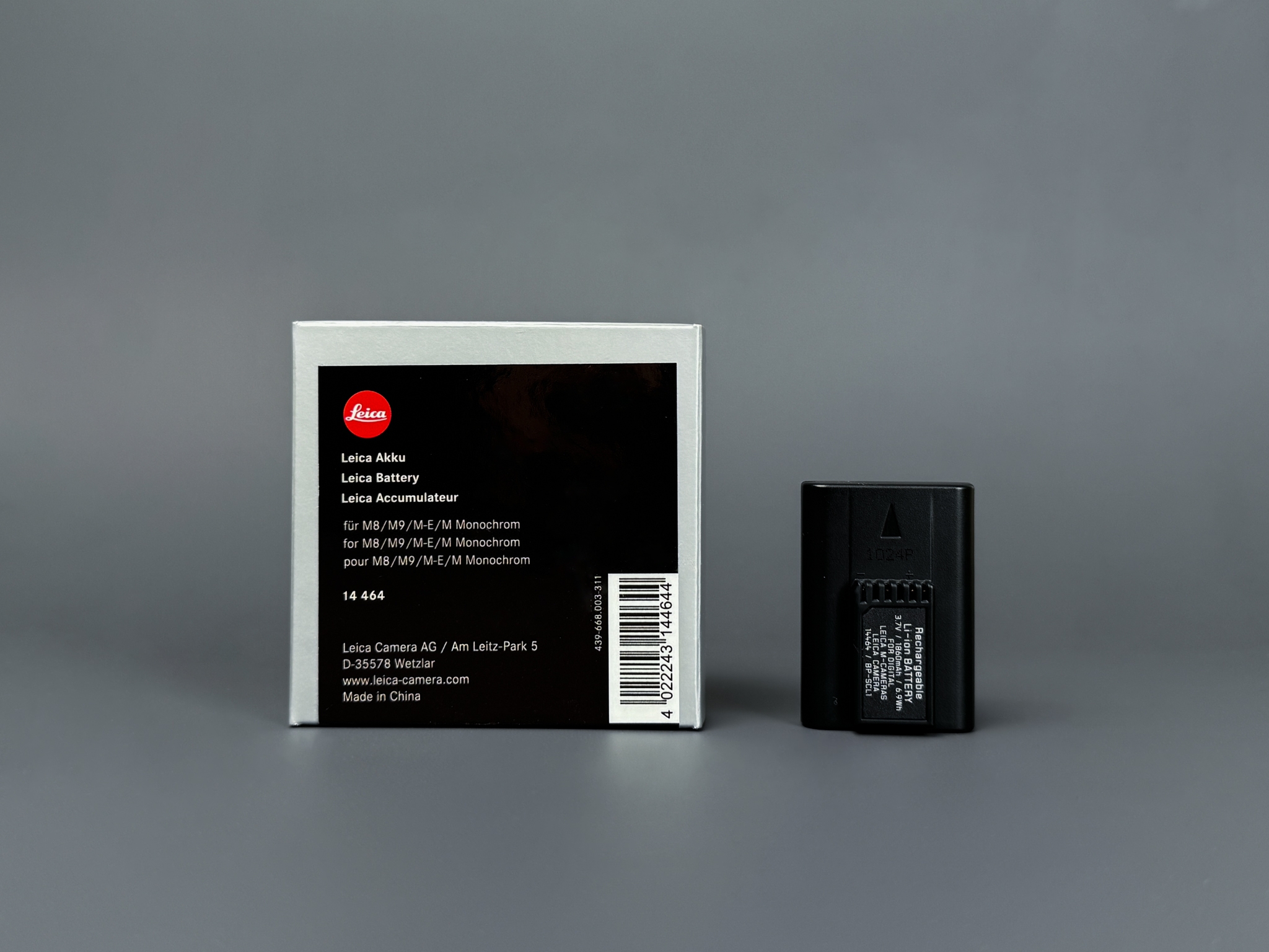 Picture of Leica Rechargeable Battery for M8/M8.2/M9/M9-P/M-E/M Monochrom (14464)