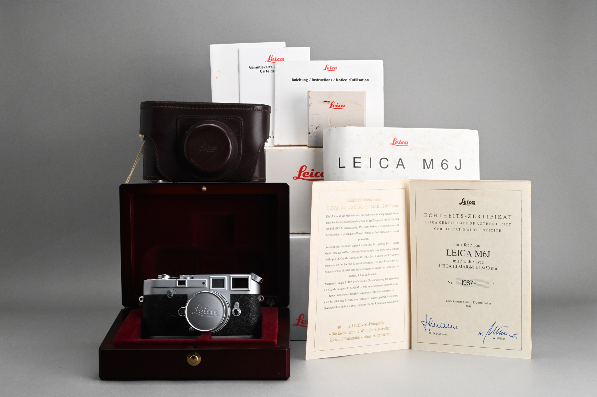 Picture of Leica M6J Silver Set with Elmar-M 50mm f/2.8