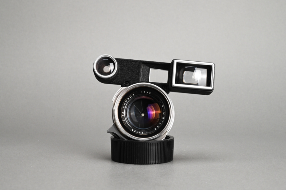 Picture of Leica Summilux-M 35mm f/1.4 Ver.1 Steel Rim Silver Chrome M3