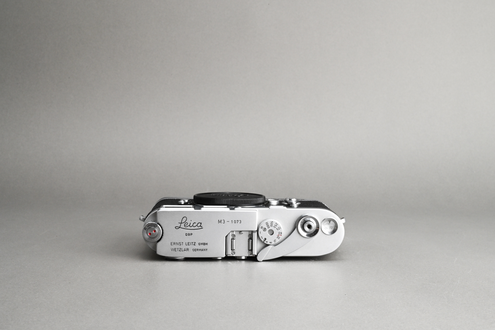 Picture of Leica M3 Silver Chrome Modified with Abrahamsson M2 Ripidwinder