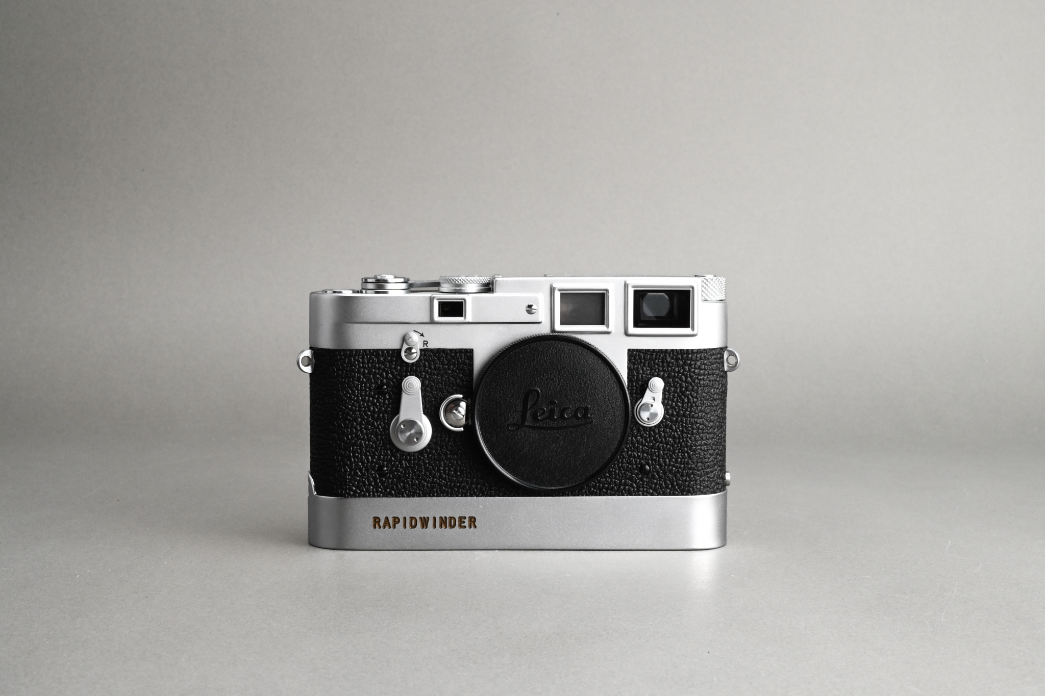 Picture of Leica M3 Silver Chrome Modified with Abrahamsson M2 Ripidwinder