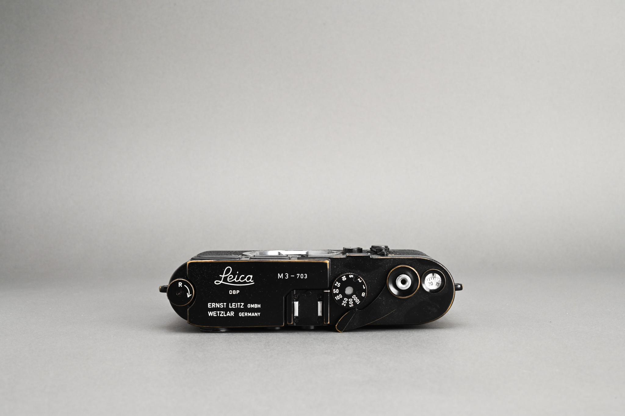 Picture of Leica M3 Early Double Stroke Repainted Black Paint