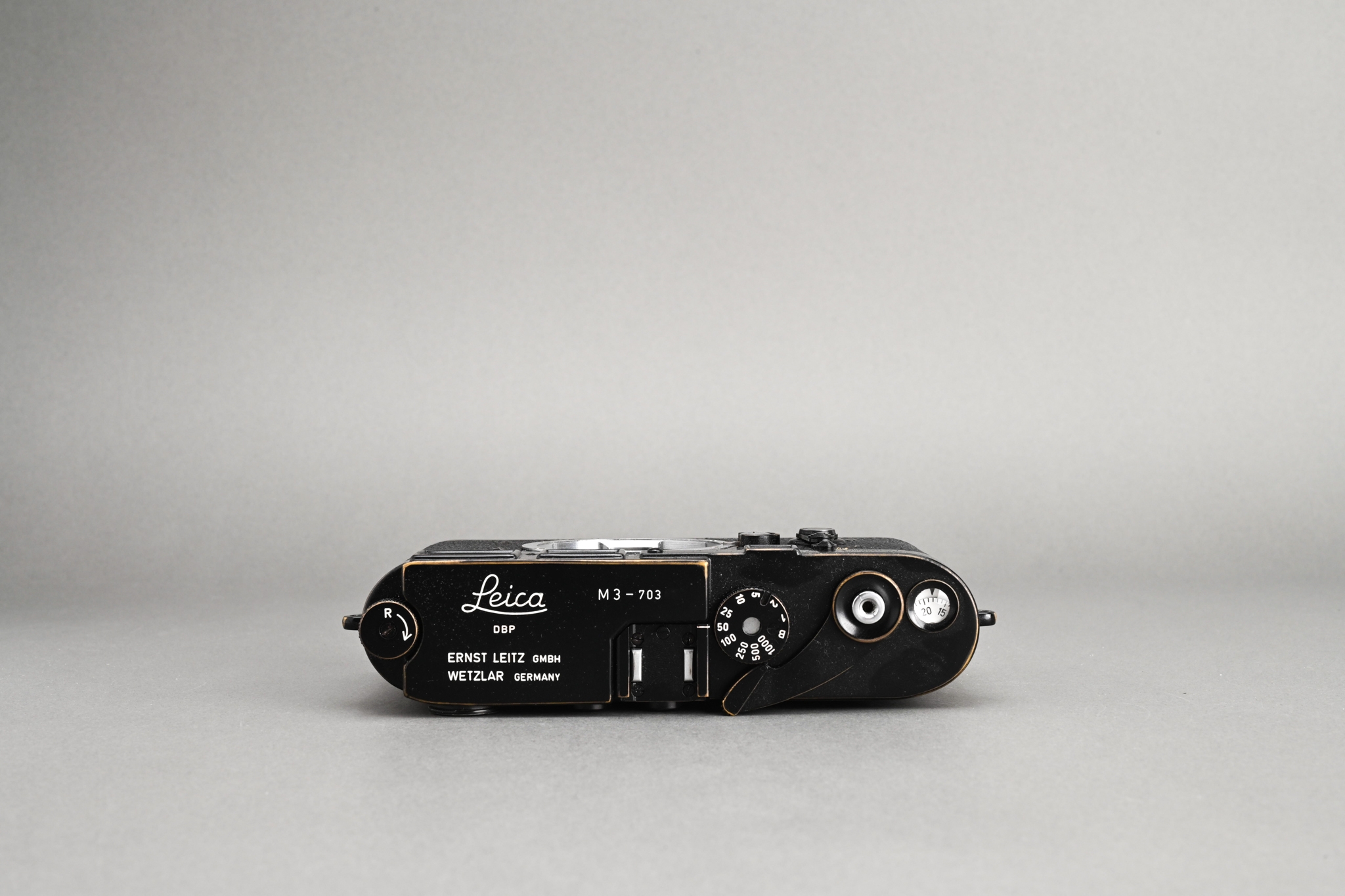 Picture of Leica M3 Early Double Stroke Repainted Black Paint