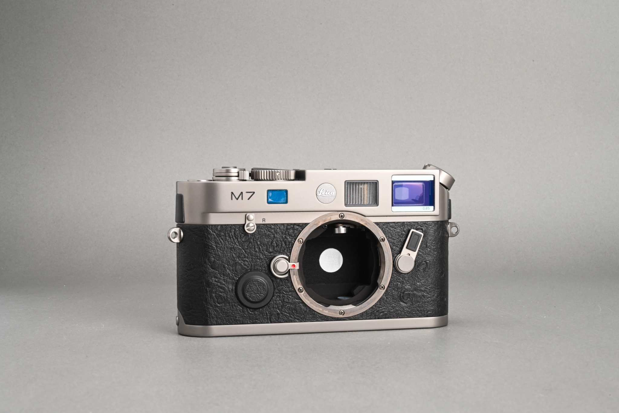 Picture of Leica M7 Titanium 50 Jahre "A La Carte" with replacing Ostrich Leather and 0.85 View Finder