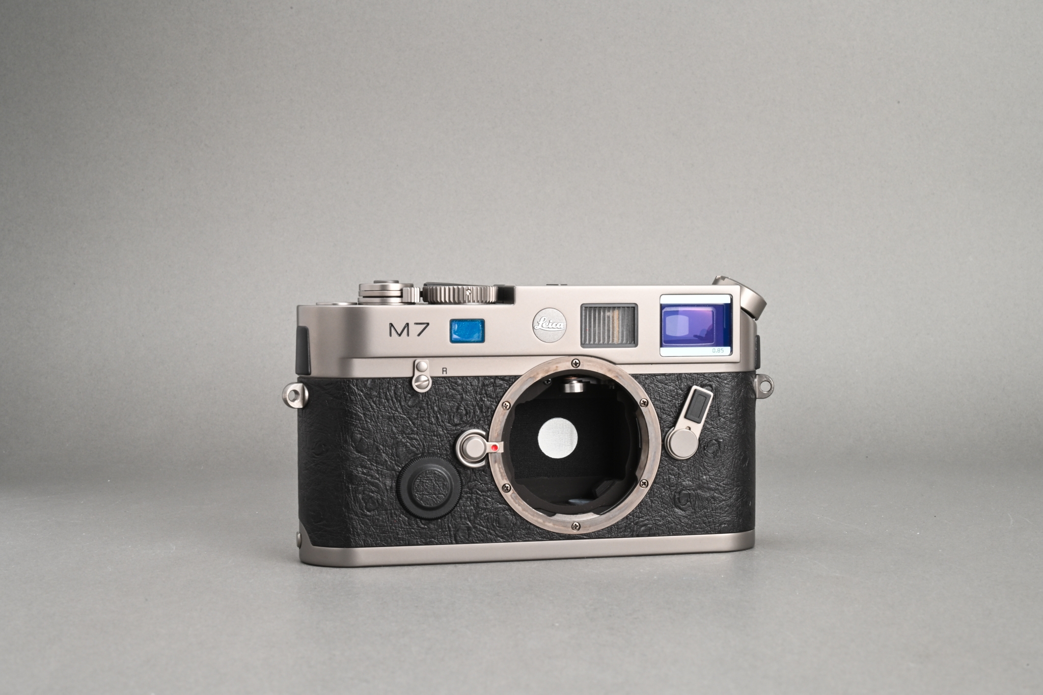 Picture of Leica M7 Titanium 50 Jahre "A La Carte" with replacing Ostrich Leather and 0.85 View Finder