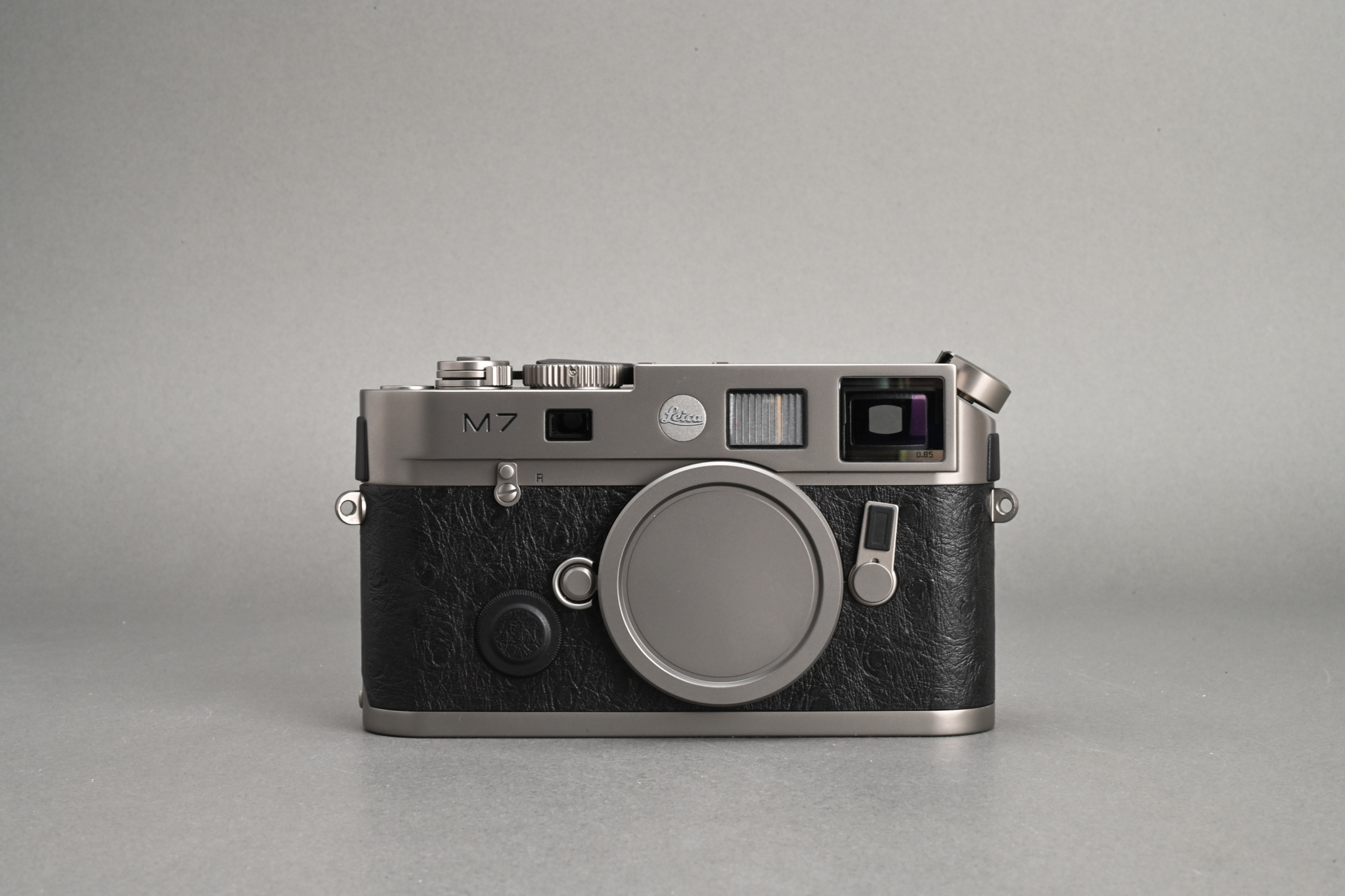 Picture of Leica M7 Titanium 50 Jahre "A La Carte" with replacing Ostrich Leather and 0.85 View Finder
