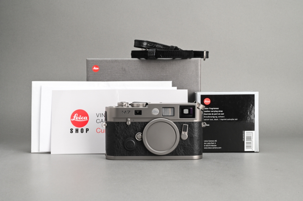 Picture of Leica M7 Titanium 50 Jahre "A La Carte" with replacing Ostrich Leather and 0.85 View Finder