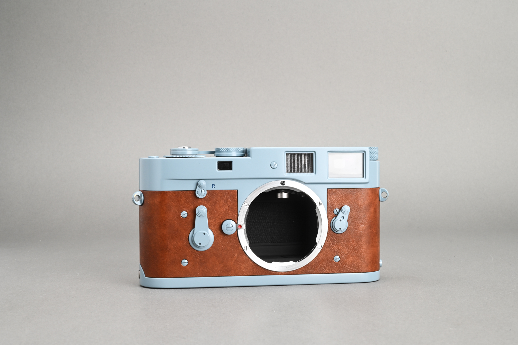 Picture of Leica M2-R (US Army) with Leica Summicron-M 35mm f/2 Ver.4 Black Germany King of Bokeh (KOB) KOB 7-element Kanto Repaint RAF Blue