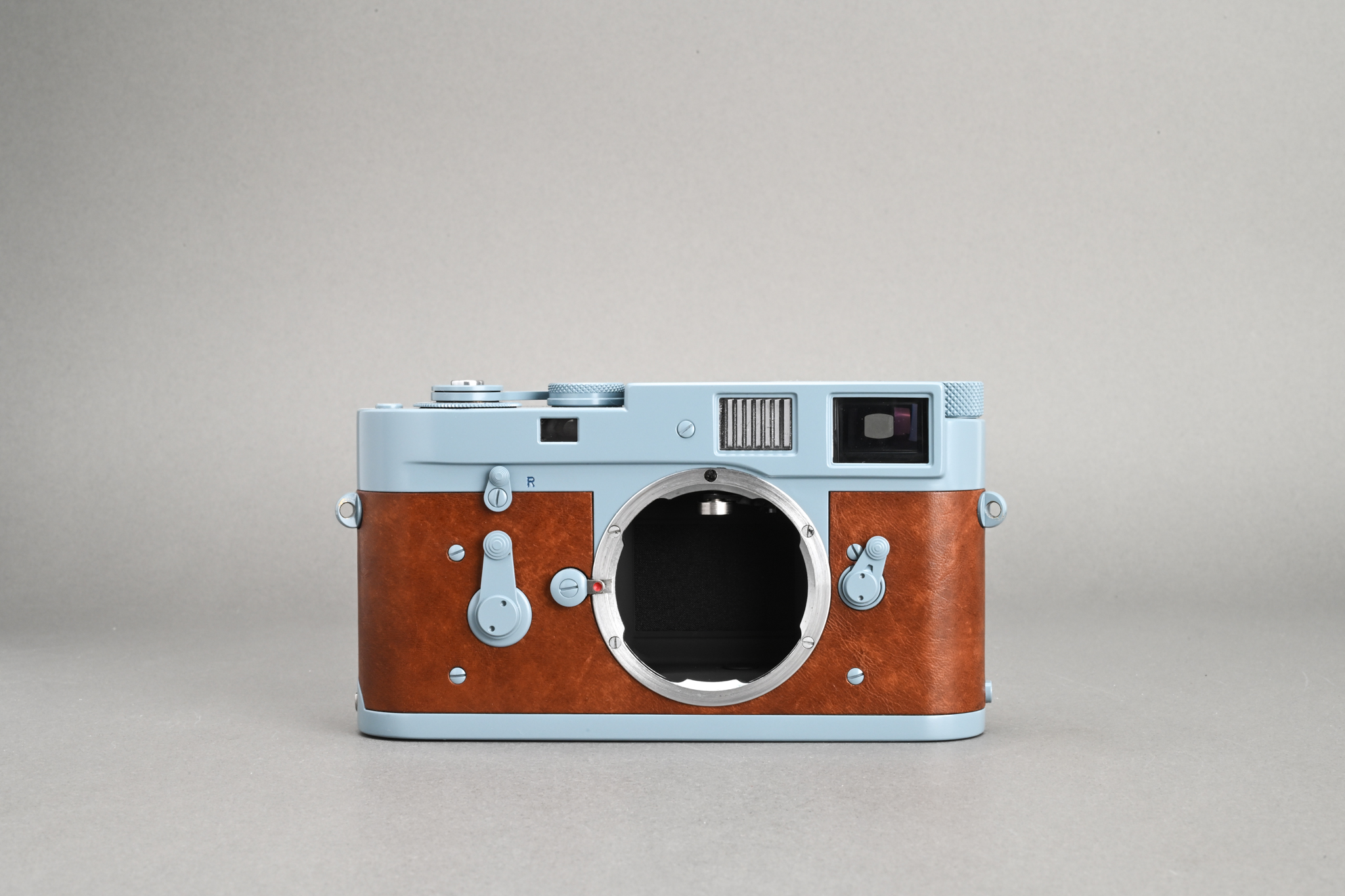 Picture of Leica M2-R (US Army) with Leica Summicron-M 35mm f/2 Ver.4 Black Germany King of Bokeh (KOB) KOB 7-element Kanto Repaint RAF Blue