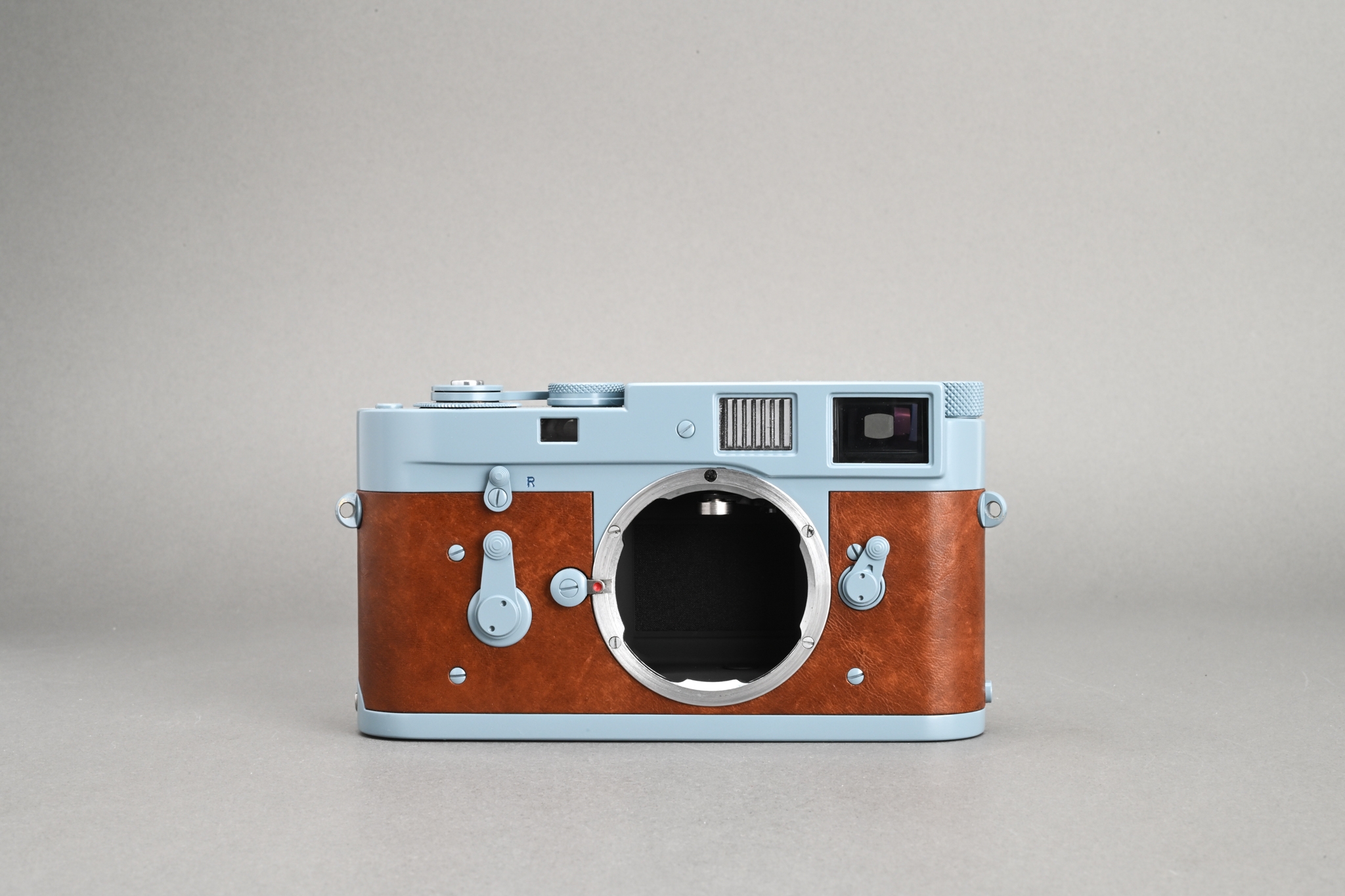 Picture of Leica M2-R (US Army) with Leica Summicron-M 35mm f/2 Ver.4 Black Germany King of Bokeh (KOB) KOB 7-element Kanto Repaint RAF Blue