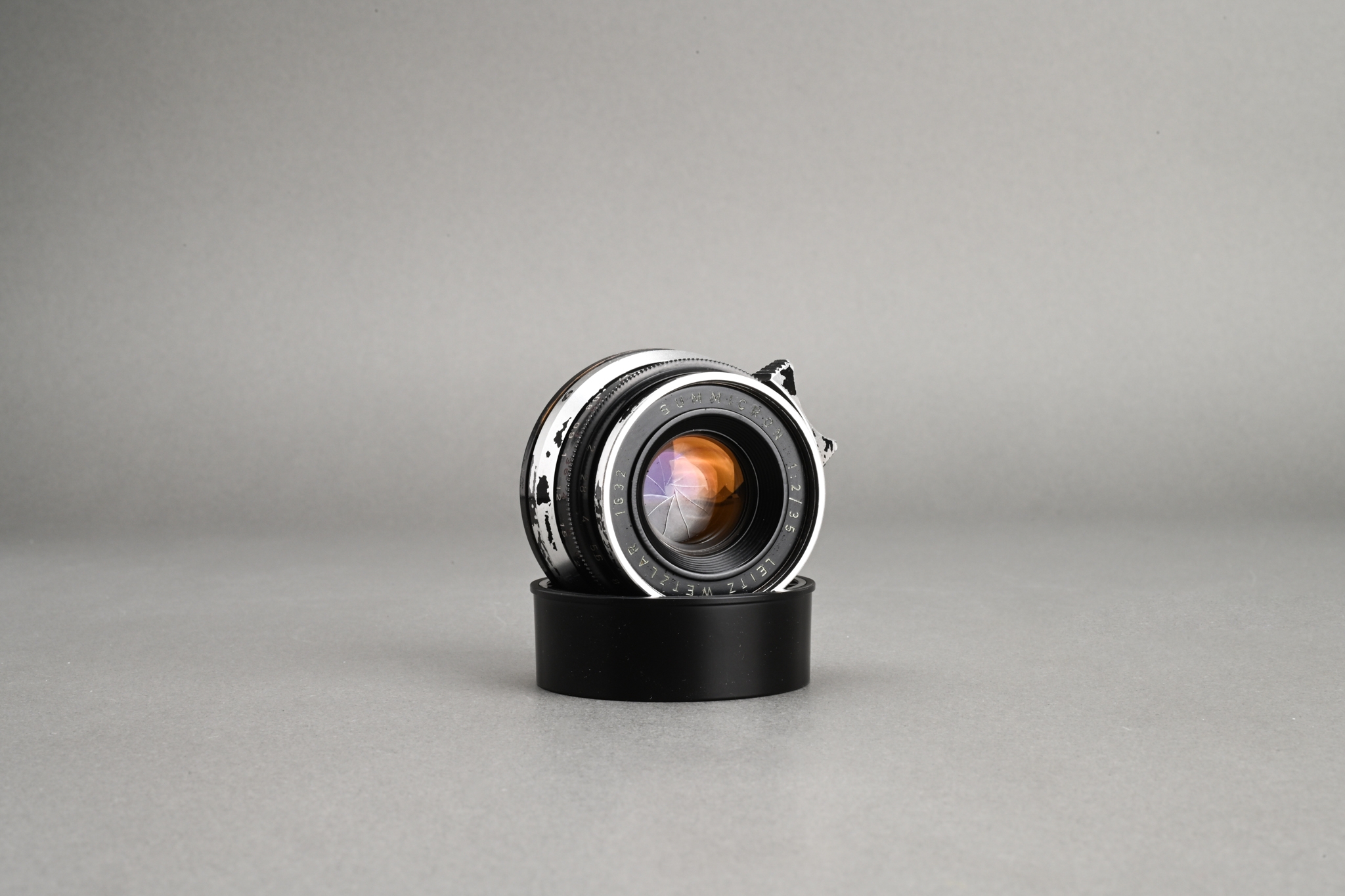 Picture of Leica Summicron-M 35mm f/2 Ver.1 8-Element Black Paint Germany Brass Mount